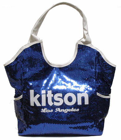 KITSON スパンコールトートバッグ Los Angeles Sequin Tote Navy/White 【Luxury Brand Selection】【レディース ギフト】【ラッピング無料】10P3Aug12【SBZcou1208】05P17Aug12【RCPmara1207】05P24Aug12