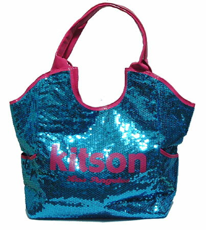 KITSON/キットソン　スパンコールトートバッグ Los Angeles Sequin Tote Blue/Pink 【Luxury Brand Selection】【レディース ギフト】【ラッピング無料】05P23Jul1205P04Jul12【RCPmara1207】【マラソン1207P10】