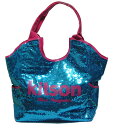 KITSON/キットソン スパンコールトートバッグ Los Angeles Sequin Tote Blue/Pink【ラッピング無料】【楽ギフ_包装】
