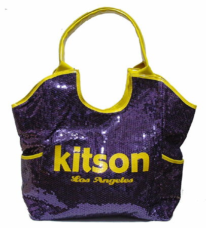 KITSON ѥ󥳡ȡȥХå Los Angeles Sequin Tote PurpleYellow LAľŹ ڳڥ_05P24sep10YDKG-m