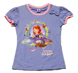 【まとめ割り対象商品】【メール便送料無料】Disney（<strong>ディズニー</strong>）Sofia the First Regular Topちいさなプリンセス ソフィア Tシャツ ライトパープル【子供服 6歳 8歳 10歳】