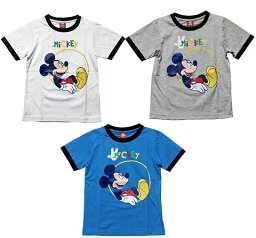 【まとめ割り対象商品】【メール便送料無料】Disney（ディズニー）MICKEY MOUSE T-SHIRTミッキーマウス Tシャツ 【子供服 4歳 6歳 8歳 10歳】