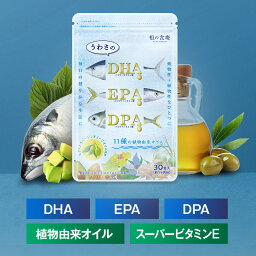 DHA&EPA＋DPA＋植物由来オイル（約1ヶ月分） オメガ3 不飽和脂肪酸 ドコサヘキサエン酸 エイコサペンタエン酸 ドコサペンタエン酸 サプリ