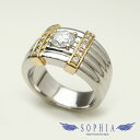ダイヤモンド プラチナデザインリング 19号 1.036ct【送料無料!】【代引き手数料無料!】【中古】【20180911】