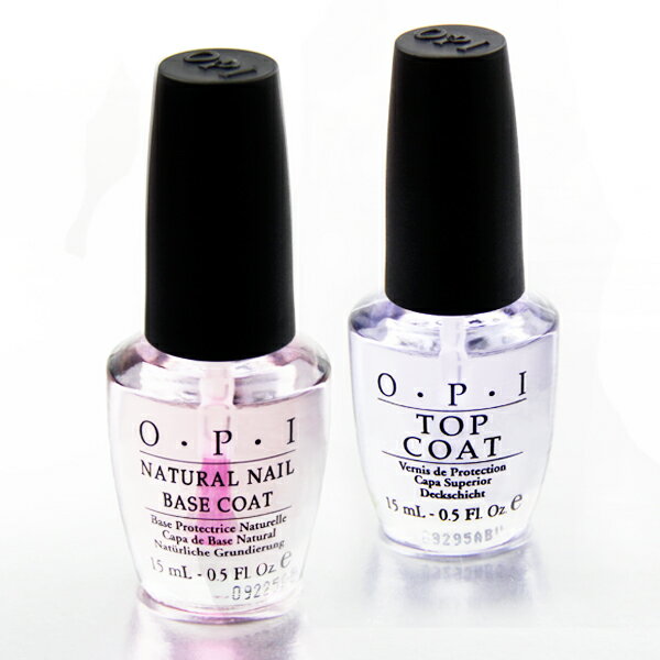 OPI オーピーアイ （ネイルラッカー） ベースコート(15mL)とO.P.I トップコート(15mL)のネイルセット【こちらも必見】★ HOLLAND COLLECTION (H53-H64)★ MUPPETS (C03-C14)★ パイレーツ・オブ・カリビアン (P13-P18 & E62)も特別価格で大放出