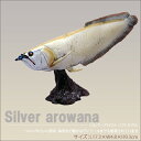 FAVORITE フェバリット 古代魚フィギュアエンシェントフィッシュ ソフトモデルシルバーアロワナ