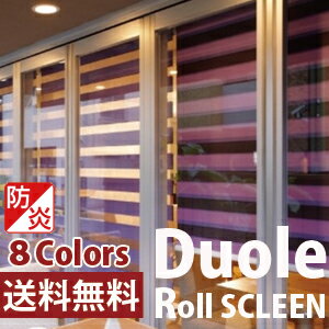 ロールスクリーン 調光 クエンテ（防炎） 8色　デュオレ・デュオスタイル（Duole） 製品幅0.5cm単位で製作可能 オーダー品 モダン 光を自在に調光できるロールスクリーン　プライバシー タチカワブラインド 10P123Aug12 【SBZcou1208】