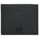 ドルチェ&ガッバーナ メンズ 財布 小銭入れ付き DOLCE&GABBANA BP2463 AW335 80999 レリーフ カーフスキン ブラック ドルガバ ビフォールドウォレット dgオーバーラッピングロゴ【楽ギフ_包装】【新品 新作 未使用 正規品】