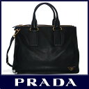 ■PRADA■プラダprada ショルダー付き トートバッグ　BN2137ソフトカーフ（CITY CALF)　トライアングルロゴ ブラック（NERO）PRADA-BN2137-CITY CALF-NERO【Luxury Brand Selection】