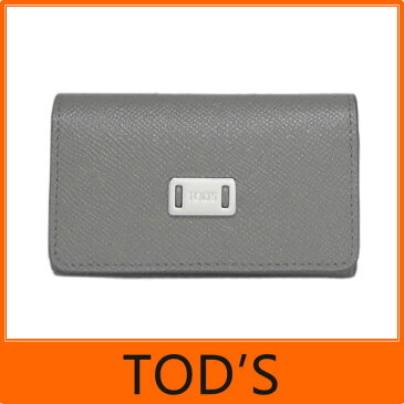 【ギフト ラッピング無料】TOD'S トッズ 6連 キーケース キーリング付き LEATHER KEY HOLDER GRIGIO ELEPHANT/CARMINIO エレファントグレー/ピンク XAWDSRG1600 TBB 4Z06 レディース 【楽ギフ_包装】【新品 未使用 正規品】