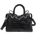 【訳アリ価格】トッズ Dスタイリング スモール バッグ レディース 2WAY クロコ ショルダーバッグ TOD'S XBW ANYH0200MKCB999 NERO ブラック ST.COCCO ななめがけ 肩掛け 2019-20年秋冬新作【楽ギフ_包装】【新品 新作 未使用 正規品】