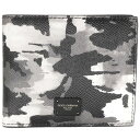 ドルチェ&ガッバーナ DOLCE&GABBANA ビフォールドウォレット DAUPHINEカーフスキン カモフラージュプリント BP2463AZ657HH2QF ドルガバ 二つ折り 財布 牛革 型押し カモフラージュ メンズ 【ギフト ラッピング無料】【楽ギフ_包装】【新品 新作 未使用 正規品】