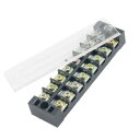 uxcell 送料無料 端子台 ターミナルブロック 600V 25A定格値 二行 8ポジション スクリュー パネル配線