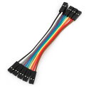uxcell 送料無料 ジャンプワイヤ コネクタライン ケーブルワイヤー 2端末 メス-メス 10cm 2.54mm 5個入り