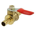 ソウテン ボールバルブ フルポート ガス空気圧 コネクター穴OD8mm レバーハンドル