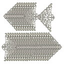 ソウテン uxcell ボックスコーナープロテクター?ビンテージガードエッジカバー 装飾金具?ブックテーブルデスクジュエリー?ボックスコーナー家具の装飾 シルバートーン 30個