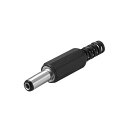 ソウテン パワーケーブルジャックアダプターカプラ DCオスコネクター アダプター 5.5mm x 2.1mm x 14mm ブラック 20個入り
