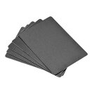 ソウテン ブランクメタル名刺 ビジネス名刺 名刺用紙 66x45x0.5mm 陽極酸化アルミニウム板 DIY印刷彫刻用 ブラック 5個