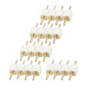 ソウテン RGB コネクタ 4P RGB コネクタ ホワイト オス-オス M/M LEDストリップコネクタ 5個入り