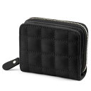 ソウテン uxcell ミニ財布 ウォレット 小銭入れ コインケース カードホルダー コンパクト レディース ブラック 20日発送予定