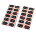 ソウテン uxcell 自動車のタイヤ 25mm×40mm パンク 修理パッチ ゴムツール 24個入り パッチ