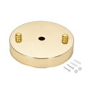 ソウテン ランプ天井板 レトロライトキャノピーキット ペンダント照明天井板 100mmx18mm ベージュ ゴールド