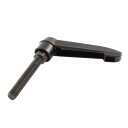 ソウテン uxcell M10x60mm 調節可能 スレッド ハンドル ノブ ブラック メタル