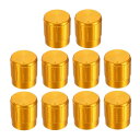 uxcell ポテンショメータ回転ノブ アルミ合金製 16 x 14mm 6mmインサートシャフト 10個入り
