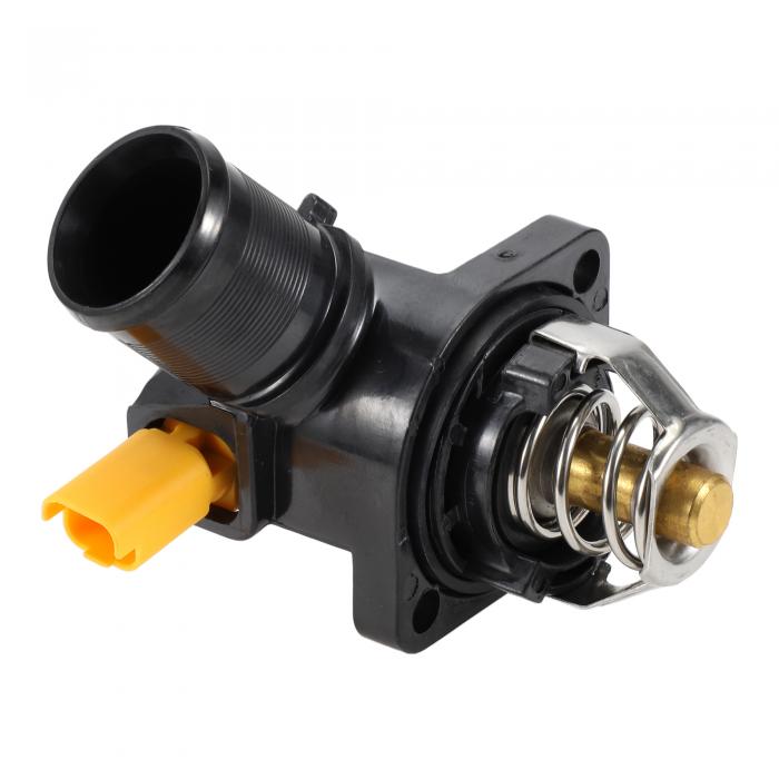 A ABSOPRO Peugeotに対応 207 1007用の車内サーモスタット CITROENに対応 C2 C3耐久性エンジン冷却サーモスタットハウジングアセンブリ 番号：1336Z2プラスチック1個