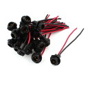ソウテン T10 194 168 W5W エクステンションプラグ 配線ソケット ホルダーコネクタ ゴム球 ソケット ランプ 20本入り