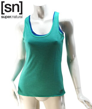 【sn】super.natural スーパーナチュラル レディース W DOUBLE LAYER TANK JERSEY POINTELLE / タンクトップ W003080-368