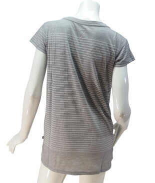 【sn】super.natural スーパーナチュラル レディース W 140TUNIC BORDER TEE / チュニック半袖ボーダーTシャツ W003270-503