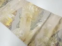 樹木に動物模様織出し名古屋帯【リサイクル】【中古】【着】 宗sou