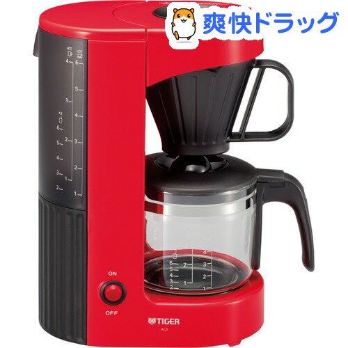 タイガー コーヒーメーカー 0.81L カフェレッド ACX-A060RH(1台入)