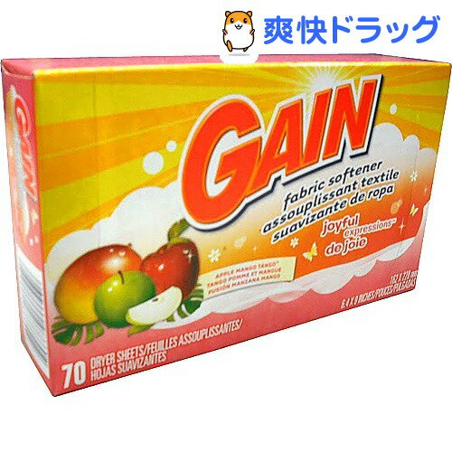 ゲイン シート アップルマンゴタンゴ(70枚入)【ゲイン(Gain)】[柔軟剤]