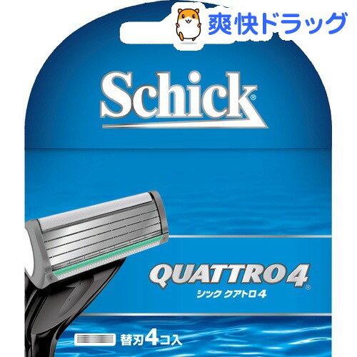 シック クアトロ4 替刃(4コ入)【シック】[クアトロ4 替刃(4コ入) 髭剃り ひげそり シェーバー]