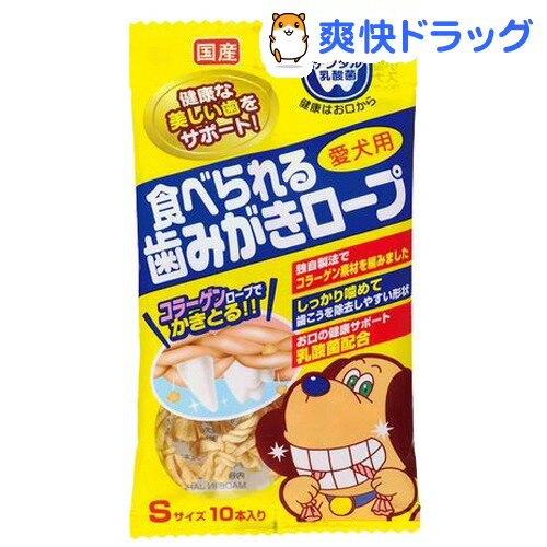 愛犬用 食べられる歯みがきロープ お徳用(Sサイス*10本入)【歯みがきロープシリーズ】[犬 歯ブラシ]