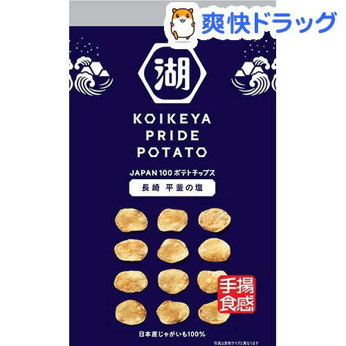 湖池屋 KOIKEYA PRIDE POTATO 手揚食感長崎平釜の塩(60g)【湖池屋(コイケヤ)】