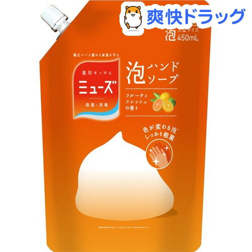 ミューズ 泡ハンドソープW フルーティフレッシュ 大容量 つめかえ用(450mL)【mnt127af...:soukai:10201084