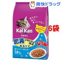 カルカン ドライ 肥満が気になる猫用 毛玉ケア まぐろと野菜味(1.6kg*6コセット)【カルカン(kal kan)】【送料無料】