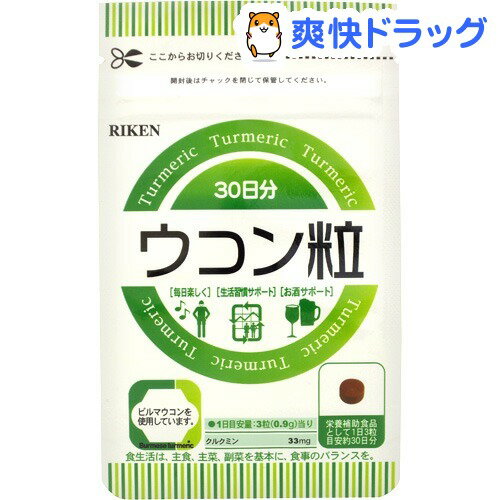 リケン ウコン粒(27g(300mg*約90粒))[ウコン加工食品]リケン ウコン粒 / ウコン加工食品★税込1980円以上で送料無料★