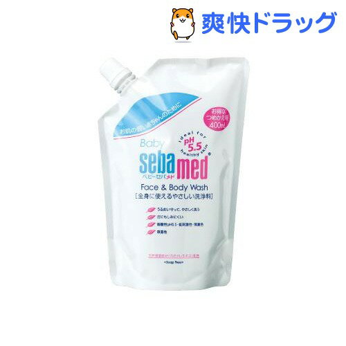 クーポンで10%オフ★ベビーセバメド フェイス＆ボディウォッシュ 詰替用(400mL)【ベビーセバメド】[ロート]【8/15 10:00-23:59までクーポン利用で5000円以上10%オフ】