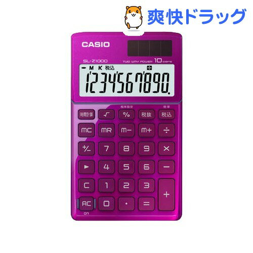 カシオ 電卓 ピンク SL-Z1000-PK(1台)...:soukai:10472544