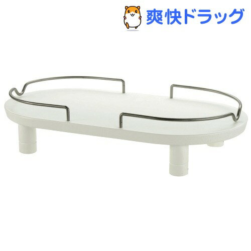 ペット用木製テーブル ダブル ホワイト(1コ入)[ペット 食器台 テーブル]