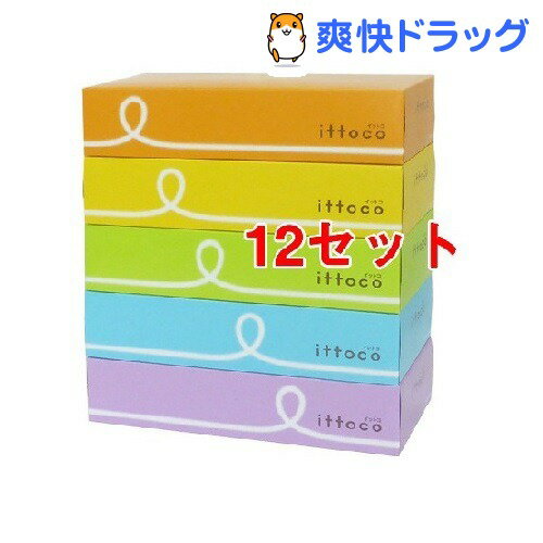 イットコ ティシュ(150組(300枚)*5箱*12)【イットコ】[日用品 ティッシュペーパー]【送...:soukai:10458364