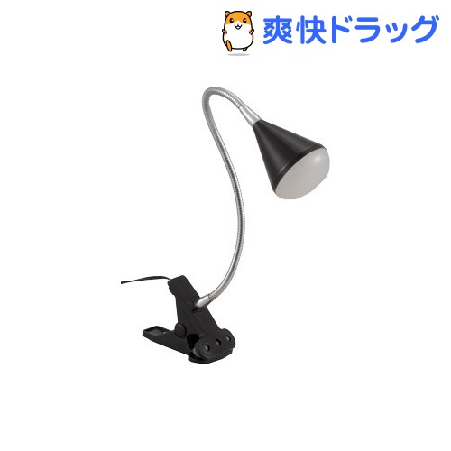 LEDクリップライト ブラック LCL-8K(1コ入)[フレキシブル ライト フレキシブルアーム]...:soukai:10280155