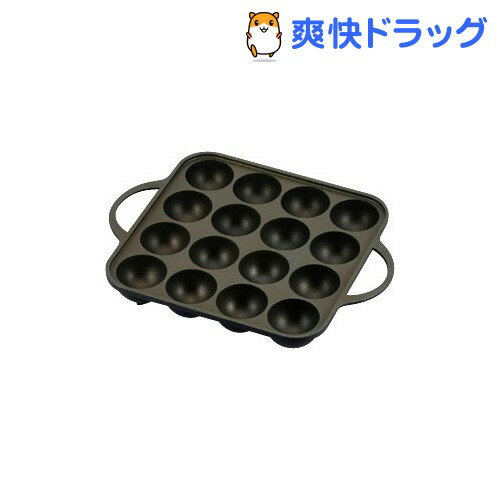 元祖ヤキヤキ屋台 アルミ鋳物たこ焼器 16穴 YR-4259(1コ入)【元祖ヤキヤキ屋台】