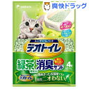 デオトイレ 飛び散らない緑茶成分入り・消臭サンド(4L)【デオトイレ】[猫砂 ねこ砂 ネコ砂 お茶]