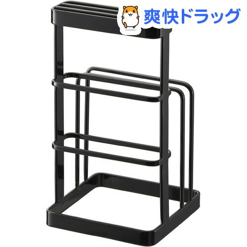 カッティングボード＆ナイフスタンド タワー ブラック(1コ入)【タワー(日用品)】カッティングボード＆ナイフスタンド タワー ブラック / タワー(日用品)★税込1980円以上で送料無料★