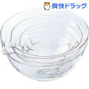 ハリオ 耐熱ガラス製 片口ボール KB-2518(4コ入)【ハリオ】